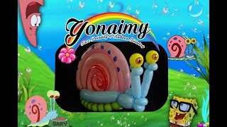 COMO HACER A GARY CON GLOBOS  HOW TO MAKE A GARY SNAIL [upl. by Nerval]