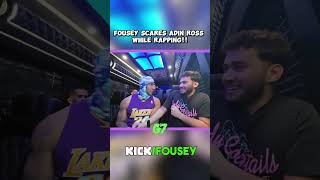 Fousey SCARES Adin Ross While Rapping [upl. by Ecnedac806]