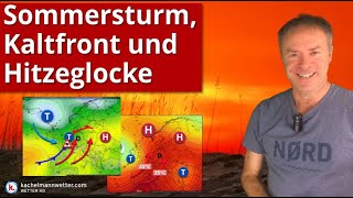 Auf kurze Hitze folgen Gewitter amp Luftmassenwechsel Kommt nächste Woche dann das große Hitzehoch [upl. by Suivatnad]