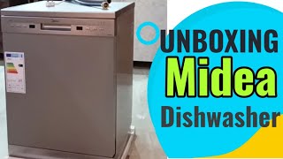 Midea dishwasher unboxing and features  review [upl. by Dub]