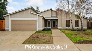 Ready to Move In Beautiful 1707 Carignane Way Escalon Home  For Sale Now [upl. by Lynnette]