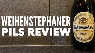 Weihenstephaner Pils Review By Bayerische Staatsbrauerei Weihenstephan  German Craft Beer Review [upl. by Asehr185]