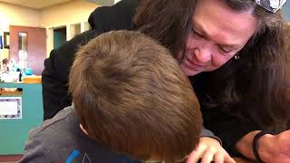 Johnson Elementary School Library Media Specialist Rebecca Thomasson works with a student on coding [upl. by Anavlys61]