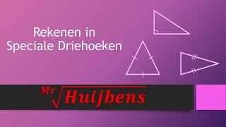 Hoeken berekenen in speciale driehoeken [upl. by Zile]