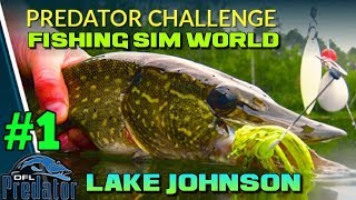 Fishing Sim World Predator Challenge Lake Johnson 1 [upl. by Llehsyt800]