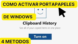 COMO ACTIVAR EL HISTORIAL DE PORTAPAPELES EN WINDOWS [upl. by Aleemaj]