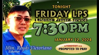 Lifeline Prayer Service  January 12 2024 [upl. by Mcgean]