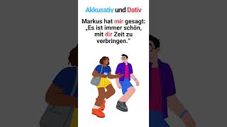 Personalpronomen im Akkusativ und Dativ im Alltag 🇩🇪 Shorts [upl. by Nirrad503]