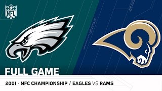 2001 NFC Championship Comeback  Eagles vs Rams  NFL Full Game [upl. by Adnilemreh]