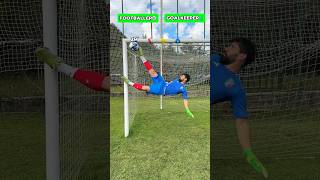 FOOTBALLER VS GOALKEEPER HEIGHT KICK CHALLENGE⚽️🧤challenge football soccer foryou [upl. by Jola425]