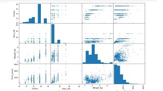 Creating Scatter matrix plot in python Pandas [upl. by Binky]