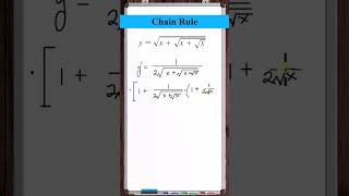 Chain Rule  ysqrtxsqrtxsqrtx [upl. by Lrak]