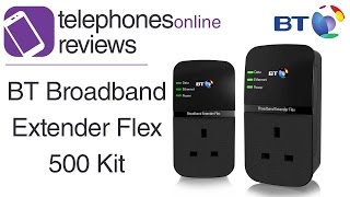 BT Broadband Extender Flex 500 Kit Review By Telephones Online [upl. by Janella]