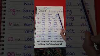 Group 5 letters with sounds phonics [upl. by Aneladgam]