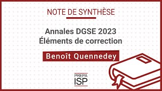 Annales Attaché de la DGSE 2023  Note de synthèse [upl. by Rutter492]