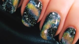 Space Nail Art Tutorial  CutePolish  Disney Style [upl. by Ade593]