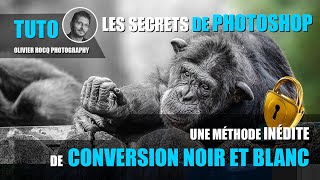 Une technique inédite de CONVERSION NOIR ET BLANC avec PHOTOSHOP [upl. by Konstance698]