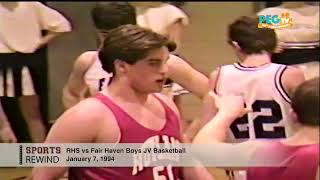 PEGTV Sports Rewind  RHS vs Fair Haven Boys JV Basketball  January 7 1994 [upl. by Akoyin243]