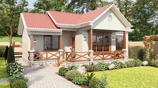 House Design Three Bedrooms Free Floor Plan [upl. by Imrots]