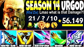 BEST SEASON 14 URGOT BUILD GUIDE to CARRY Onhit Sustain AND SPAM QE 🔥 LoL Top Urgot s14 Gameplay [upl. by Omar]