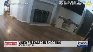 APD video released from fatal north Austin stabbing shooting with officers [upl. by Niffirg854]