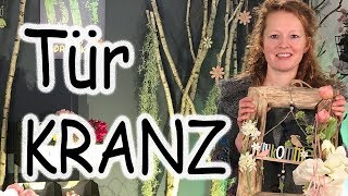 Floristik24 DIY Türdeko für Frühling und Sommer  Türkranz mal anders [upl. by Ayekel]