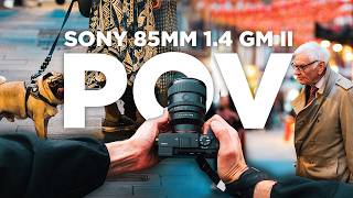 SONY 85MM 14 GM II POV Street Photography [upl. by Acinimod]