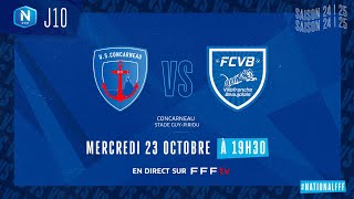 J10 I US Concarneau  FC Villefranche B 11 le résumé I National FFF 20242025 [upl. by Llerad]