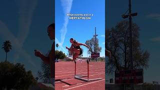 What is a heptathlon🤔 heptathlon heptathlete trackandfield [upl. by Atnoled]