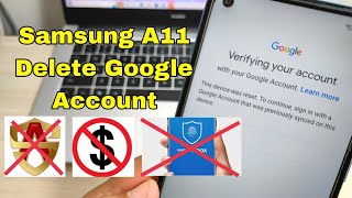 Samsung A11 SMA115F Remove Google Account Bypass FRP Almost Without PC [upl. by Sandy]