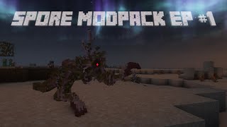 Minecraft Spore Modpack Episode 1 [upl. by Tiram]