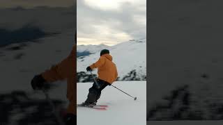 The Cross Over Technique for Ski Carving  shorts [upl. by Nohtahoj]