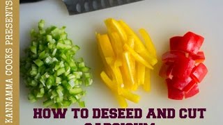 How to cut capsicum [upl. by Austen690]