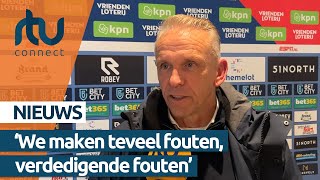 Reactie Edward Sturing na nederlaag Vitesse bij Fortuna Sittard  RTV Connect [upl. by Einwahs343]