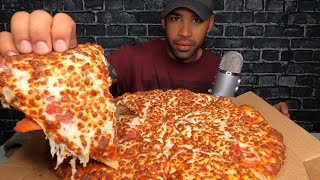 ASMR DOMINOS PIZZA MUKBANG  TRIPLE CHEESE [upl. by Hamner]