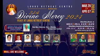 Divine Mercy Novena Day 9  06 April 2024  Logos Retreat Centre [upl. by Padgett]