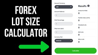 FREE Forex Lot Size Calculator How to use the Right Lot Size for your Trades [upl. by Huntingdon]