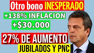 💥OTRO BONO Y AUMENTO DEL 27  Jubilados y Pensionados PNC Anses Noviembre 2023 [upl. by Phira]