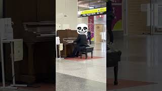 駅に神ゲー曲を弾いてる人いたwwwwww Megalovania メガロバニア メガロバニアピアノ アンダーテール Undertale [upl. by Tenenbaum]