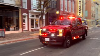 Hagerstown Fire Dept BC3 responding to an AFA [upl. by Felipe975]