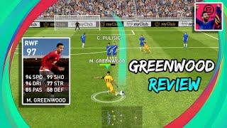 97 Rated M Greenwood Gameplay Review 🔥 Insane Finisher 😱 Pes 2021 Mobile [upl. by Karim]