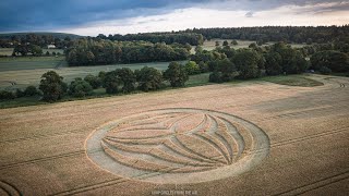 Crop Circle  18 June 2023  Warminster UK  Crop Circles From The Air [upl. by Appolonia]