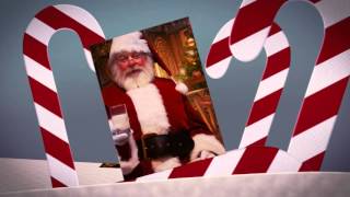 The Christmas Song Hey Santa Claus With Santa Pictures [upl. by Ahsilad]