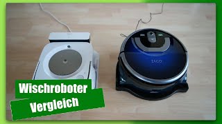 Saug Wisch Roboter Test  Roomba vs ZACO  Wischroboter Vergleich [upl. by Nnylakcaj]