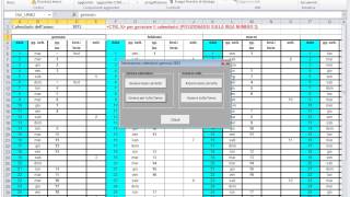 Macro Generazione Calendario Ore Lavorative Con Excel [upl. by Aifoz]