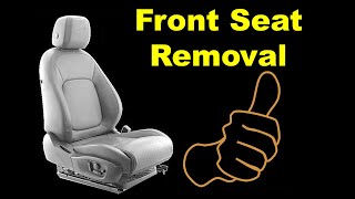 ANY Car Front Seat Removal  How To Remove Front Seats From a Car [upl. by Petronella375]