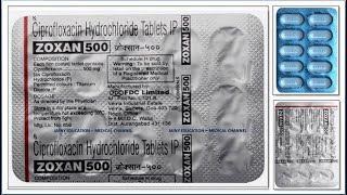 ciprofloxacin hydrochloride ip 500mg hindi ciprofloxacin 500mg  Zoxan tablet  Ciplox tablet uses [upl. by Eirrab812]