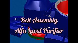 Alfa Laval Purifier Belt Assembly SA 875 [upl. by Nigem73]