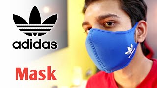 Adidas Mask Unboxing  Adidas Mask Review  Adidas Mask India  Adidas Mask Price  Adidas Mask Blue [upl. by Eudora]