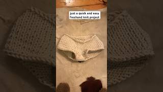 a quick freehand knitting project [upl. by Coyle]